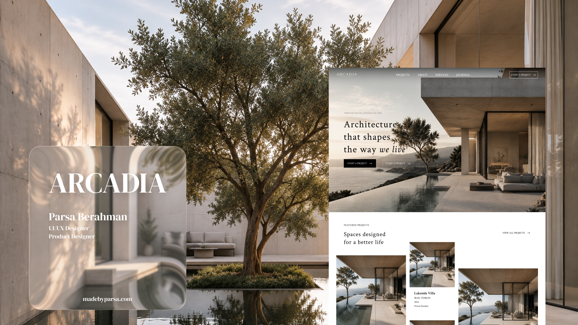Arcadia Architecture Website